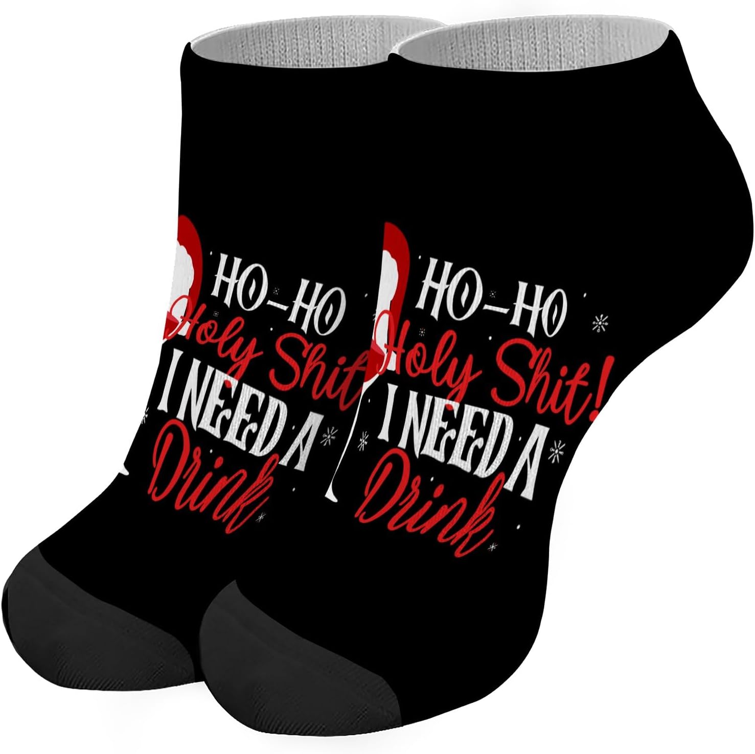 Holy Shits Im Drunk Funny Mens No Show Socks