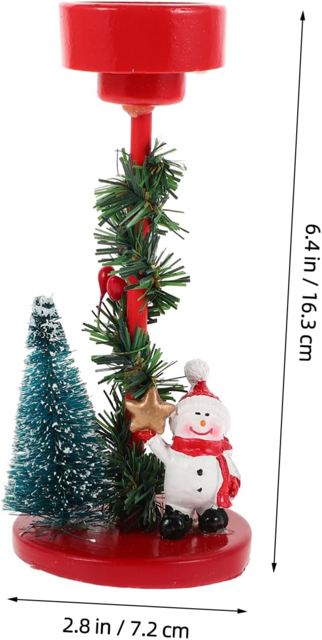 GRIRIW Christmas Snowman Candle Holder