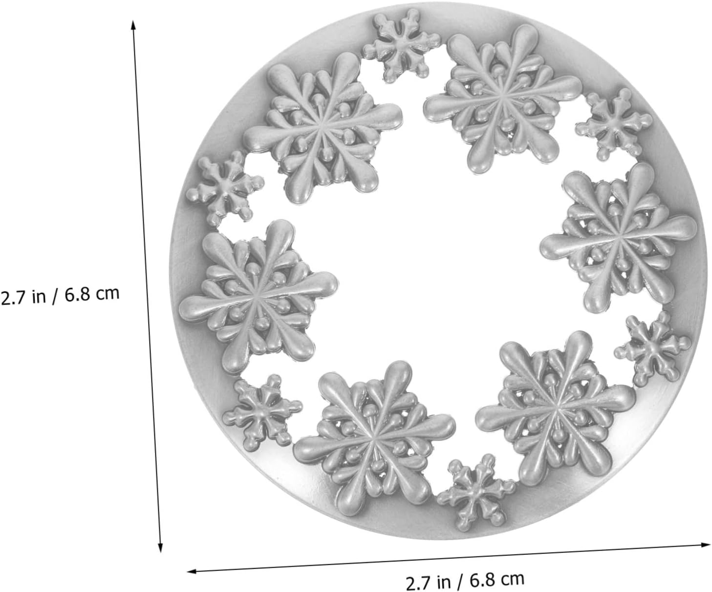 HOODANCOS Jar Candle Christmas Snowflake Topper 1