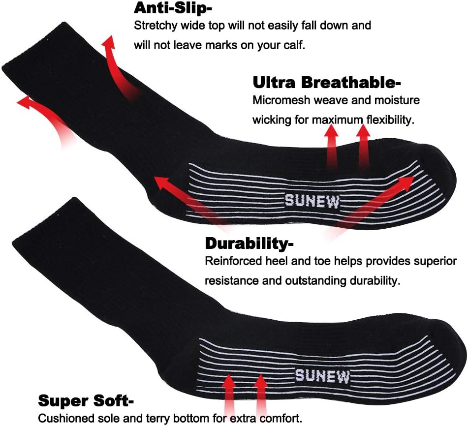 Sunew Viscose Bamboo Socks 6 Pairs Unisex Comfort