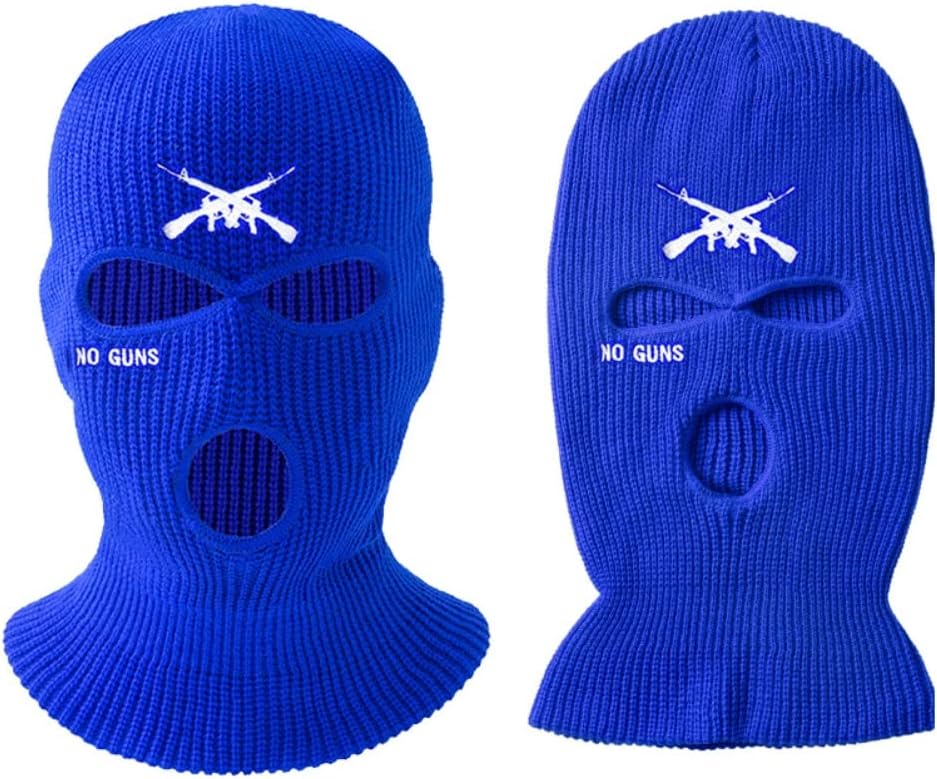 3 Hole Ski Mask Balaclava Winter Thermal for Men Women Blue 1