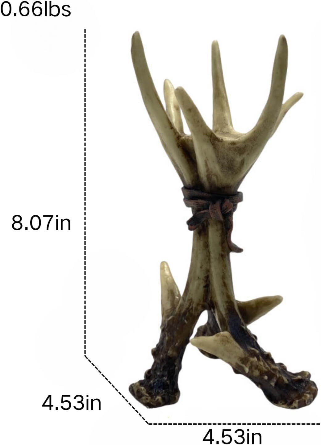 ZOLLZIRR Deer Antler Candlestick Holder