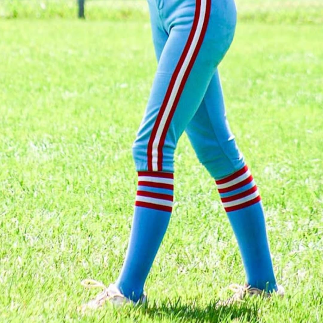 MadSportsStuff Dugout Striped Baseball Socks for All Sizes
