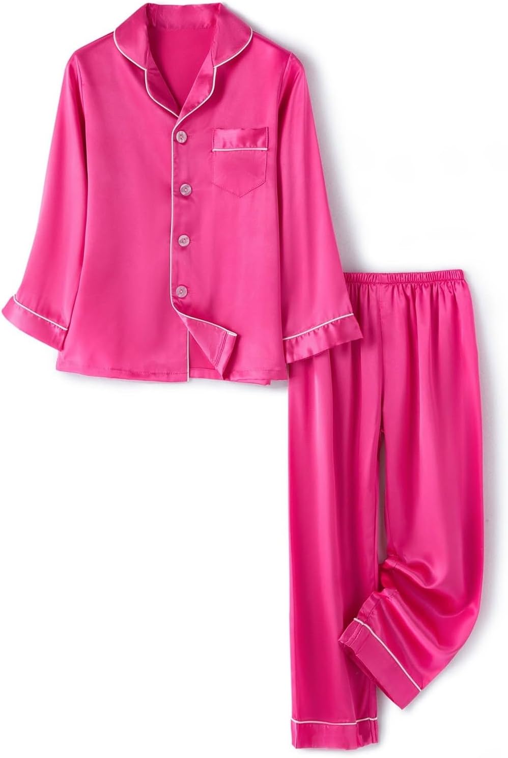 Unisex Toddler Silk Pajama Set for Boy and Girl