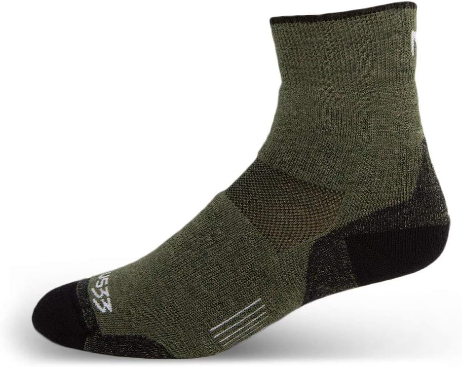 USA Made Mini Crew Socks - Merino Wool Hiking Socks