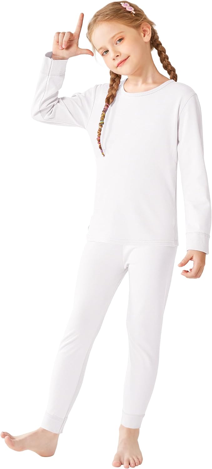 Resinta Girls Thermal Underwear Set Winter Warm Base Layer