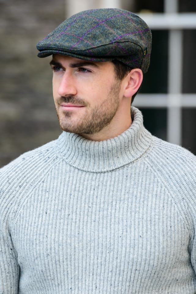 Mucros Weavers Trinity Irish Flat Cap Tweed 1