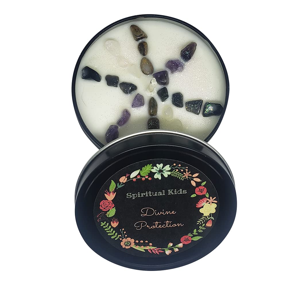 Divine Guidance Crystal Candle 8 Oz Tin