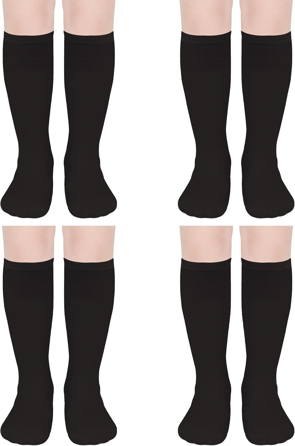 UTTPLL 4 Pairs Toddler Soccer Socks for Boys Girls