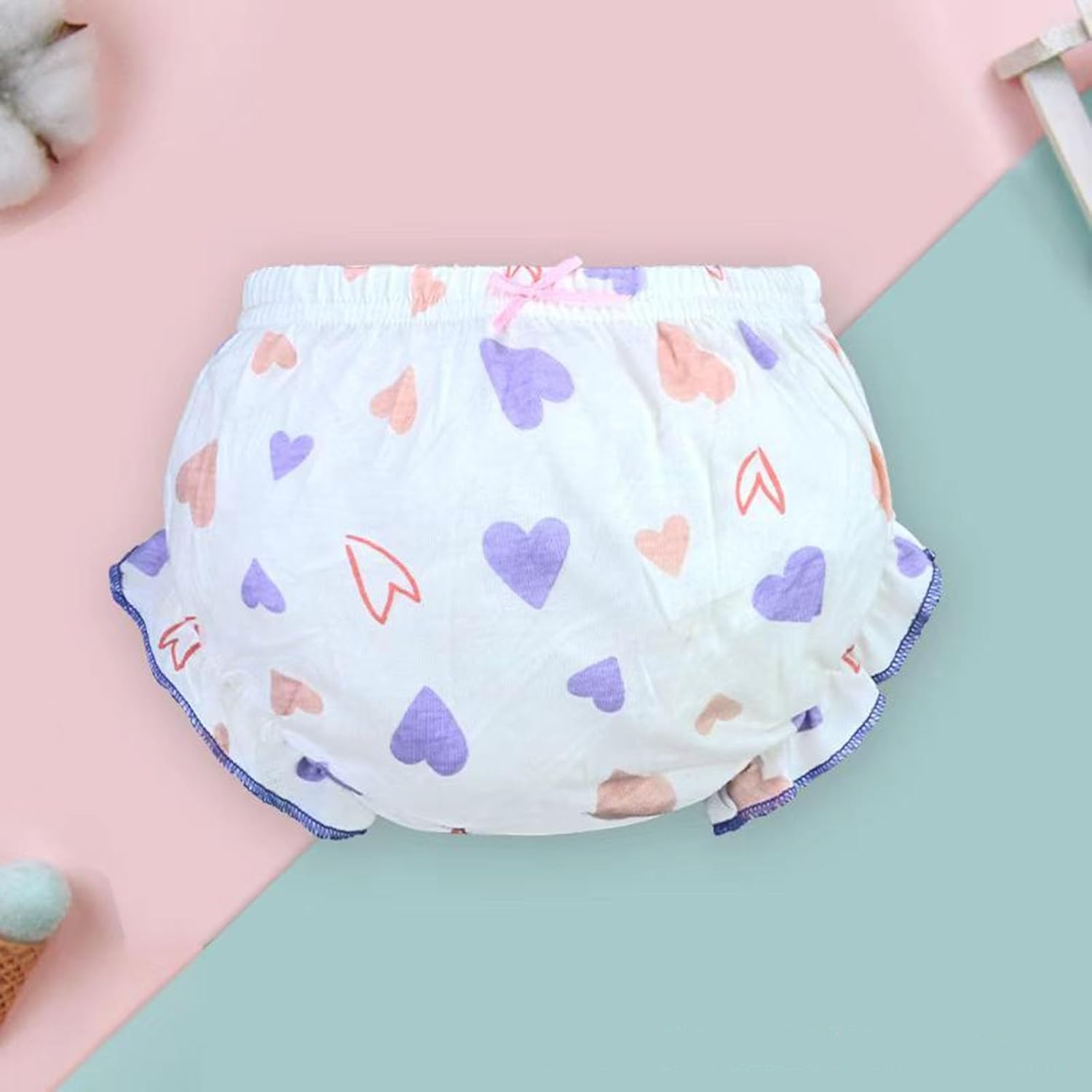 Cute Diaper Cover Baby Girl Underwear 4Pcs