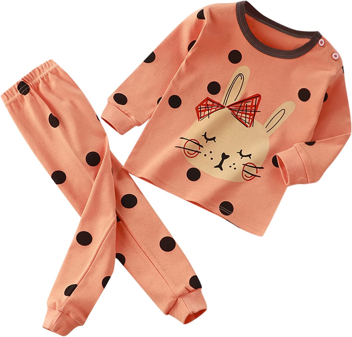 Toddler Halloween Pajamas Set with Cartoon Prints