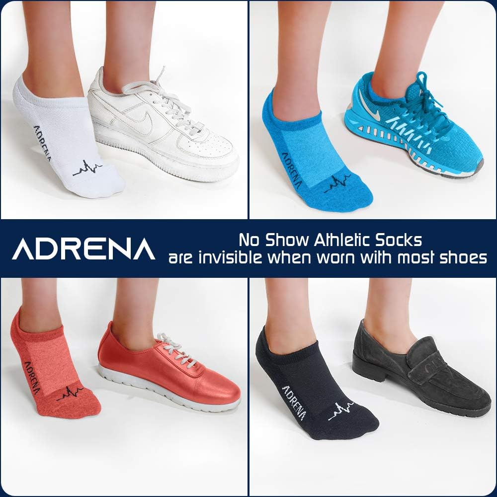ADRENA No Show Winter Socks for Men Women