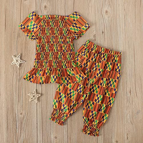 Kids African Print Dashiki Outfit for Girls
