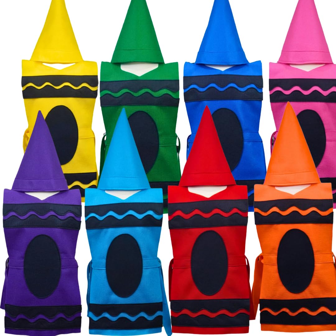 Crayon Costume Set for All Ages - Orange