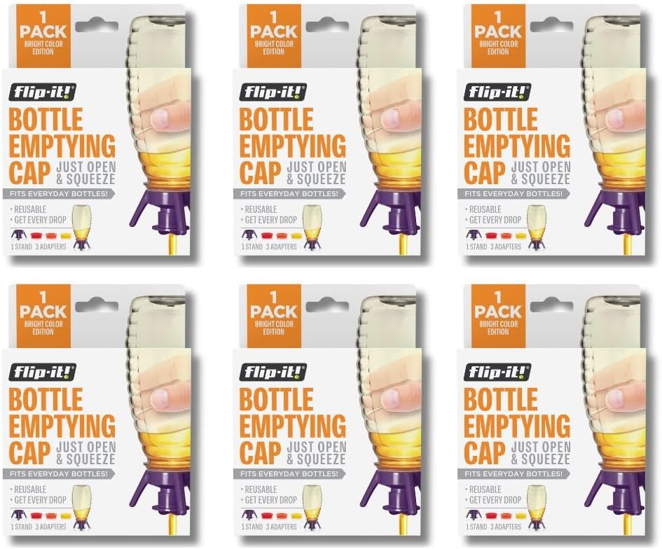 Flip-It Vibrant Bottle Emptying Kit 6-Pack