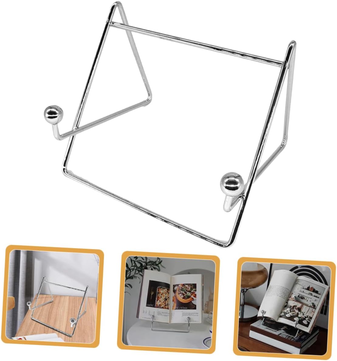 BRIGHTFUFU Iron Recipe Stand Photo Easel