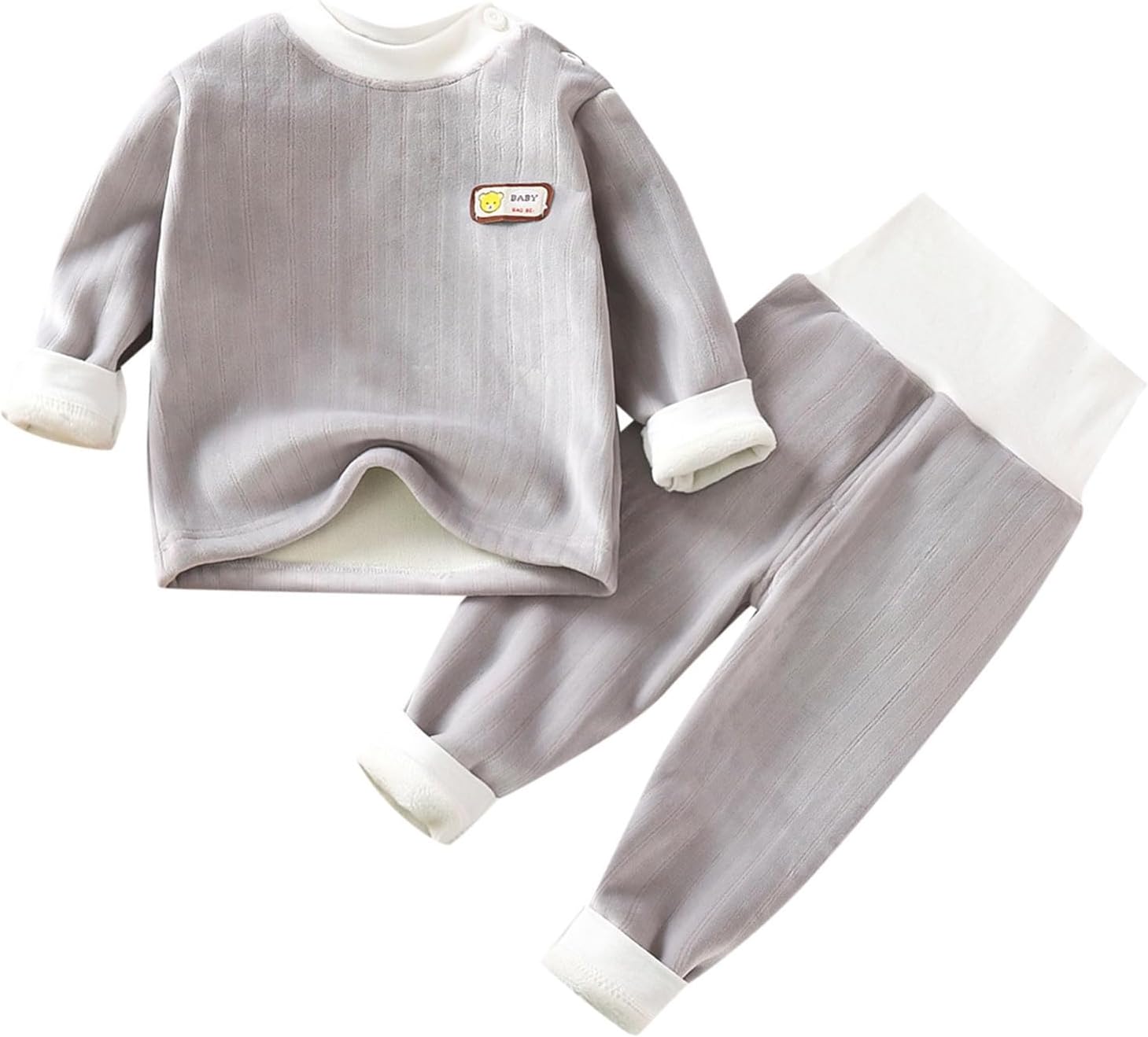 Soft Thermal Underwear Set for Baby Boys and Girls 0-3 Months