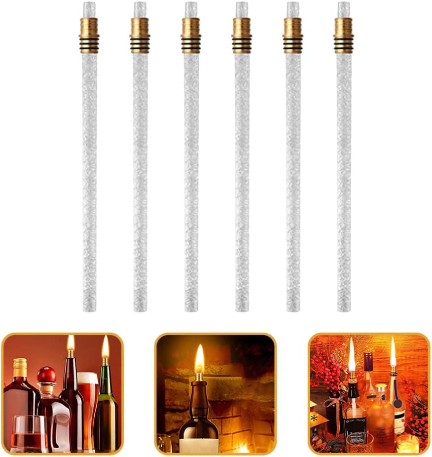 ARTIBETTER 6pcs Kerosene Wick Replacement for Oil Lantern DIY Torch