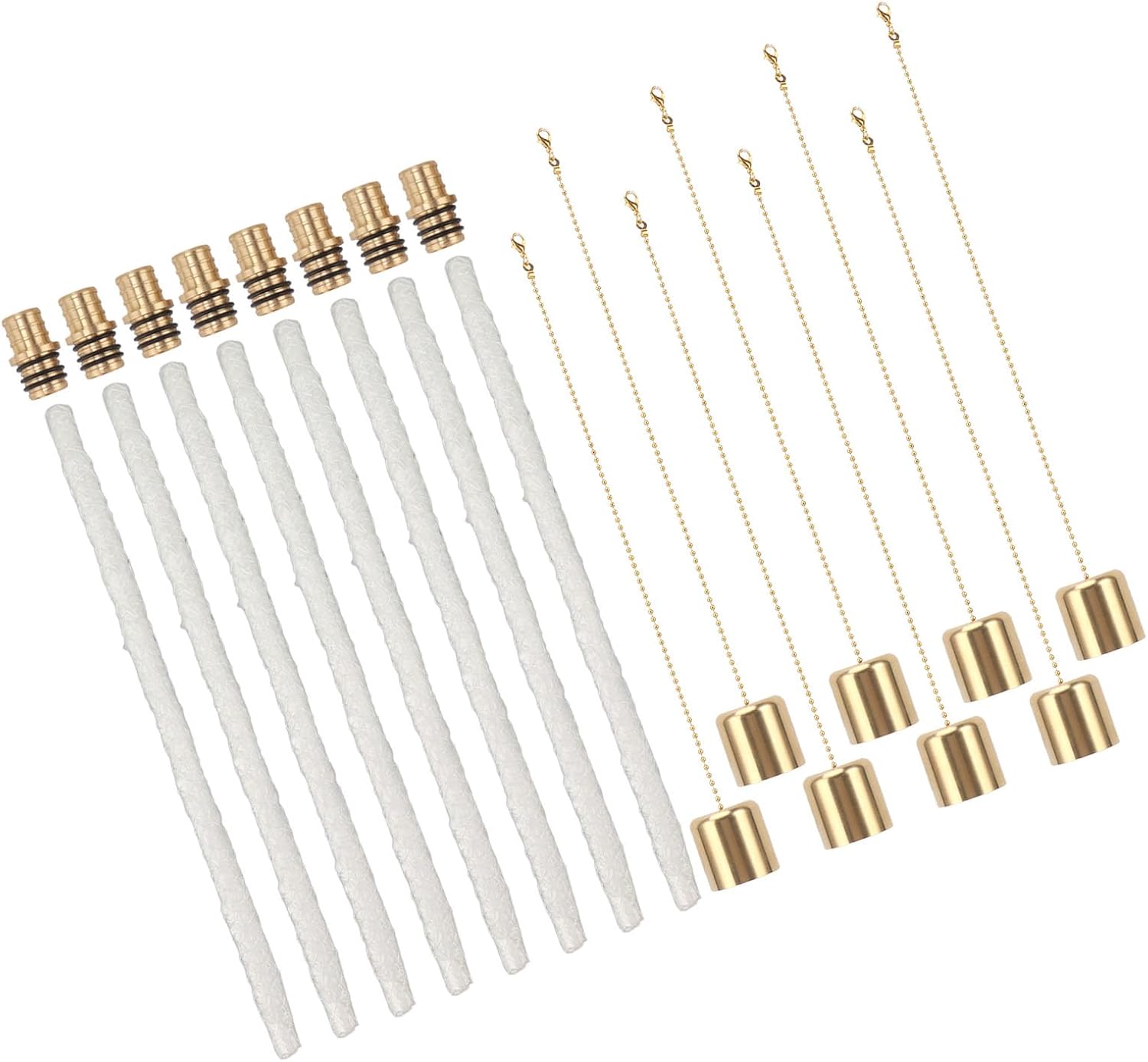 Wine Bottle Torch Kit with Replacement Wicks - Pack of 8
