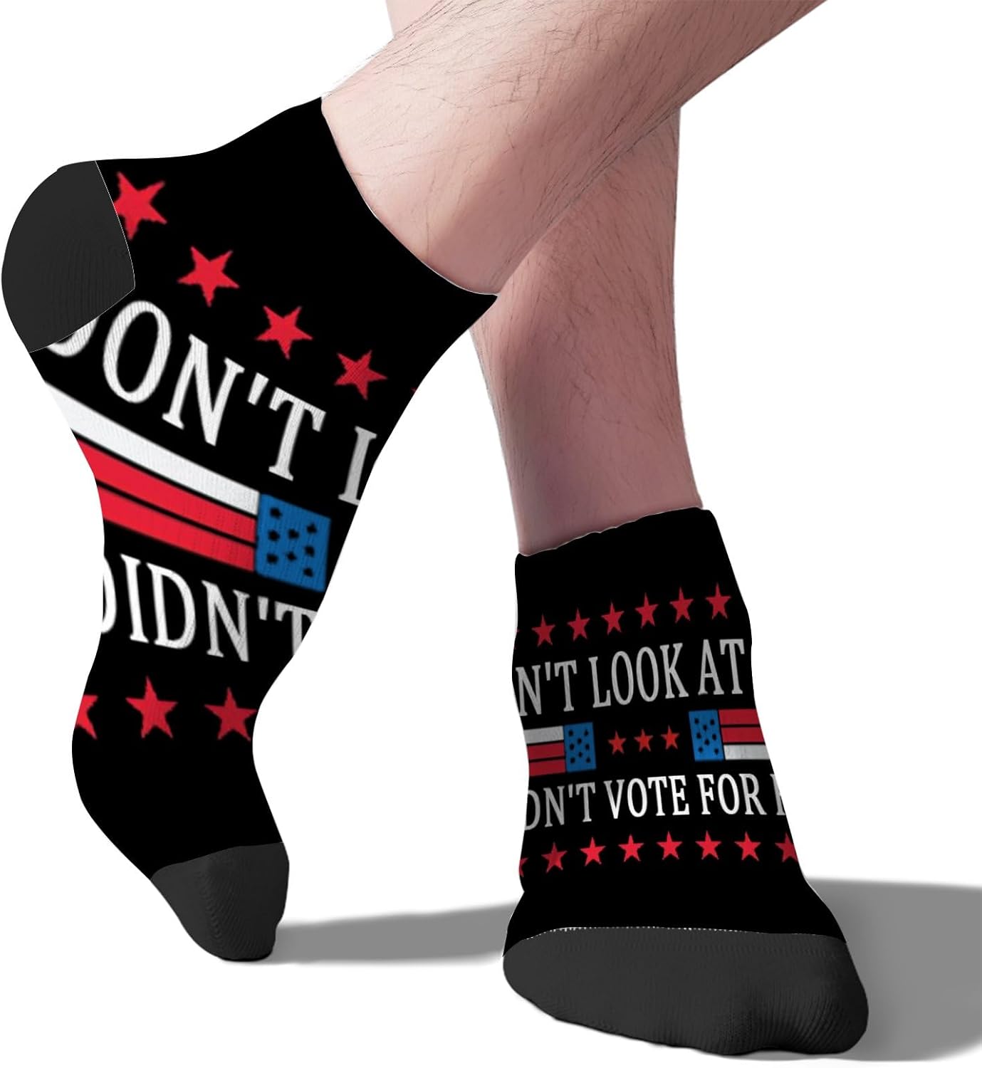 Dont Look At Me I Didnt Vote For Him Mens Casual Socks
