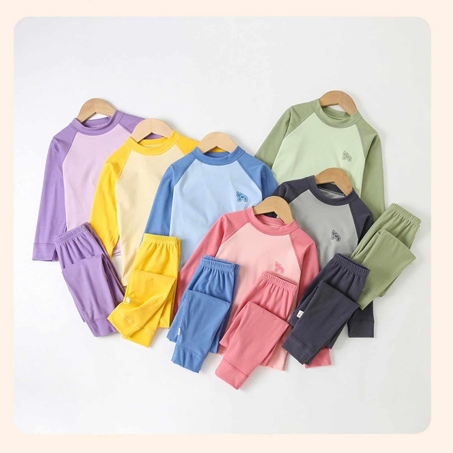 Kids Soft Wide Leg Sweatpants with Crew Neck Sweatshirt Set