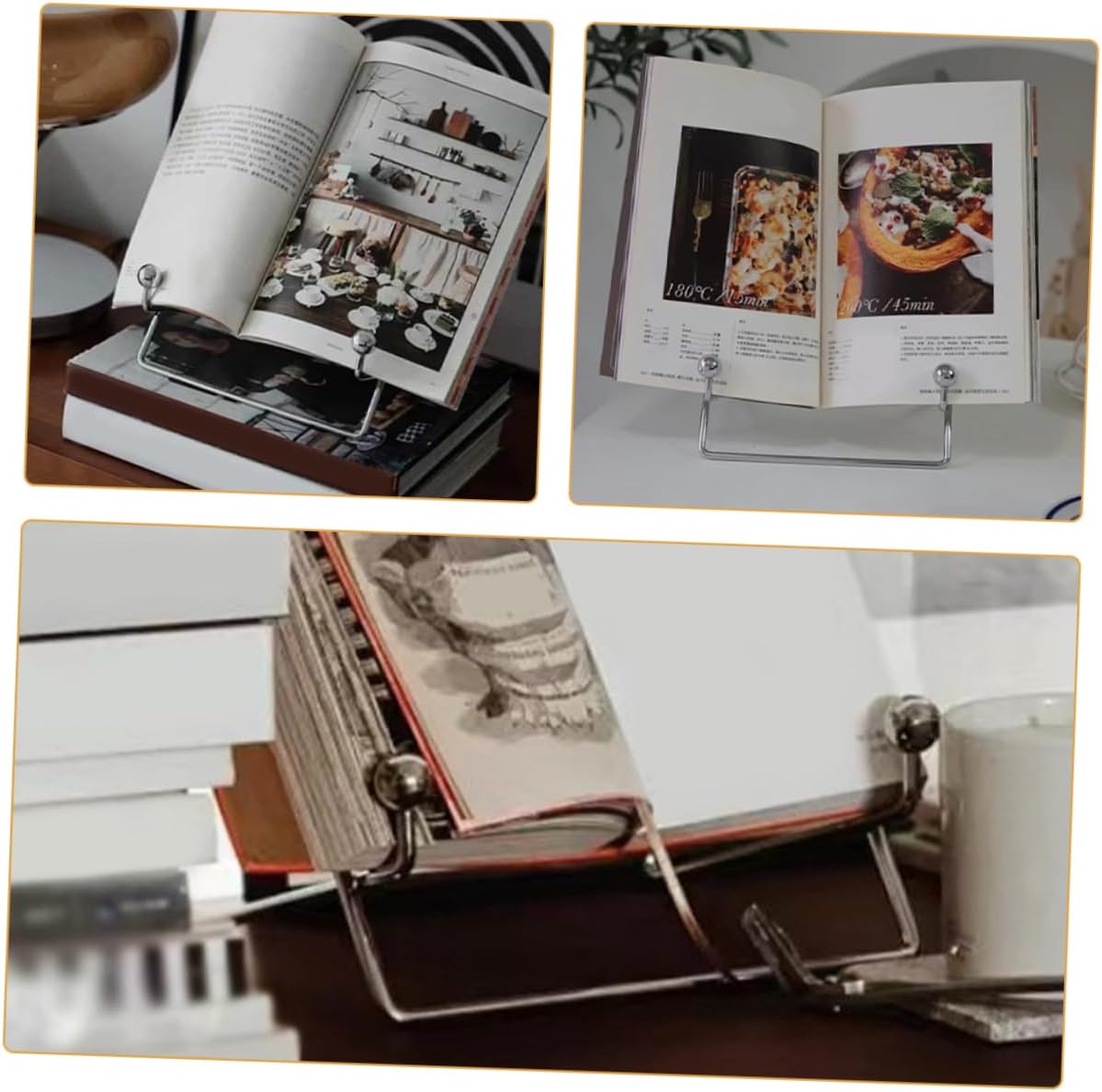 STOBAZA 2pcs Decorative Plate Stand Easel