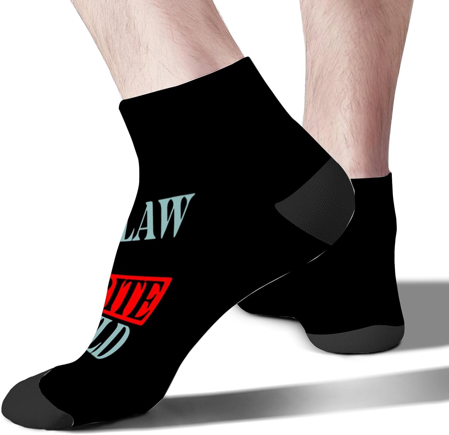 Cute Mens Athletic Socks with Colorful Design