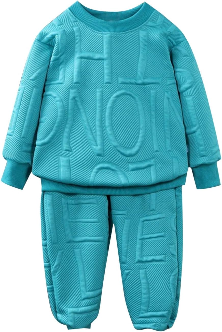 Toddler 3T Girl Fall Letter Print Sweatshirt Set 1