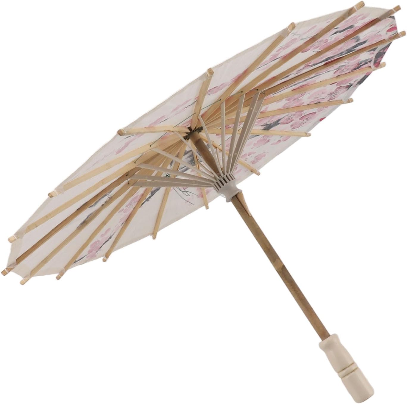 Sonew Chinese Oiled Paper Parasol with Wood Handle 1