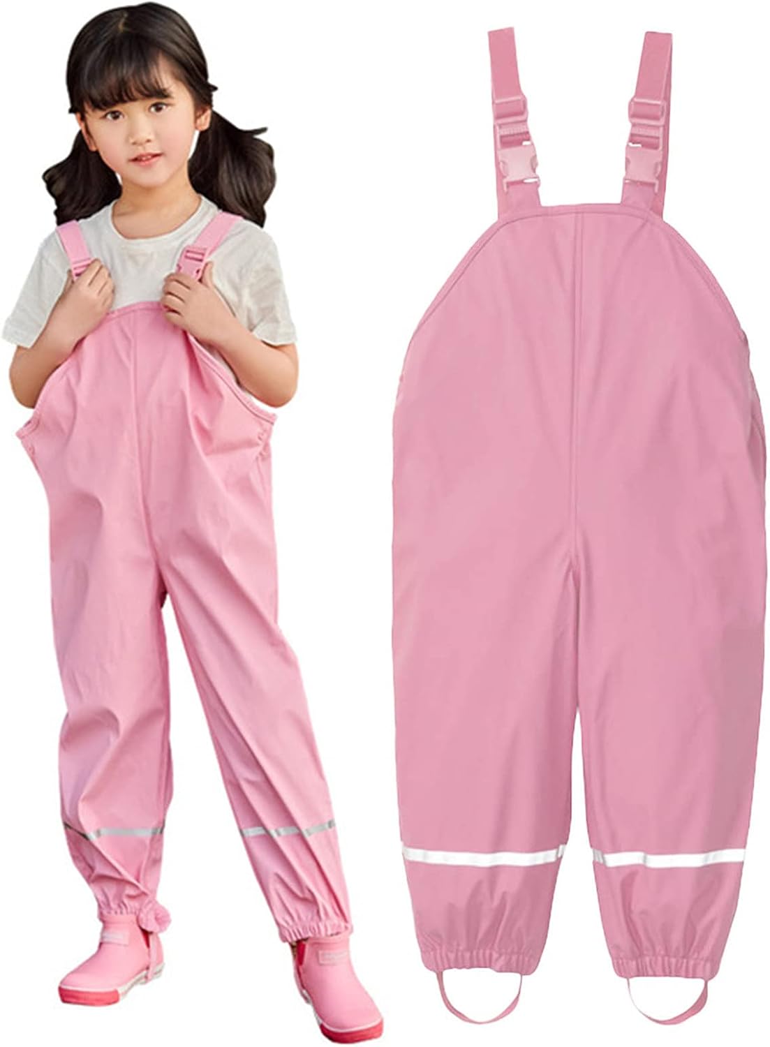 Kids Waterproof Rain Pants for Boys and Girls