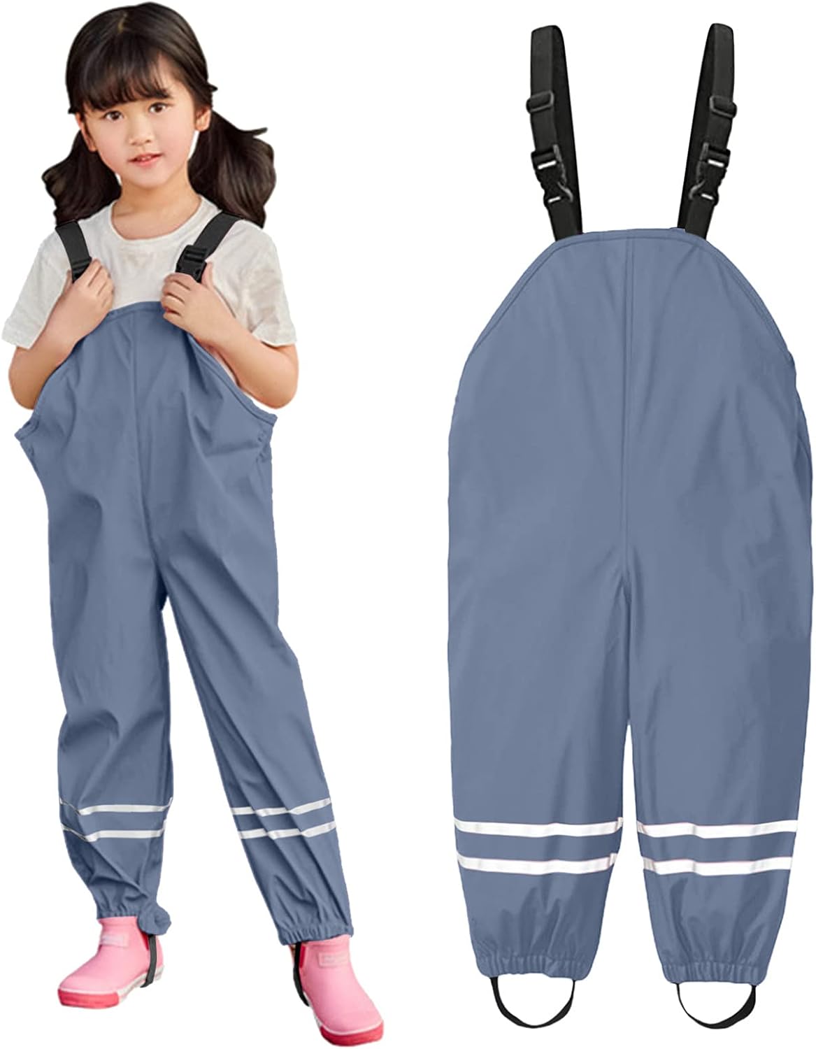 AIMAOMI Kids Waterproof Rain Pants for Boys Girls