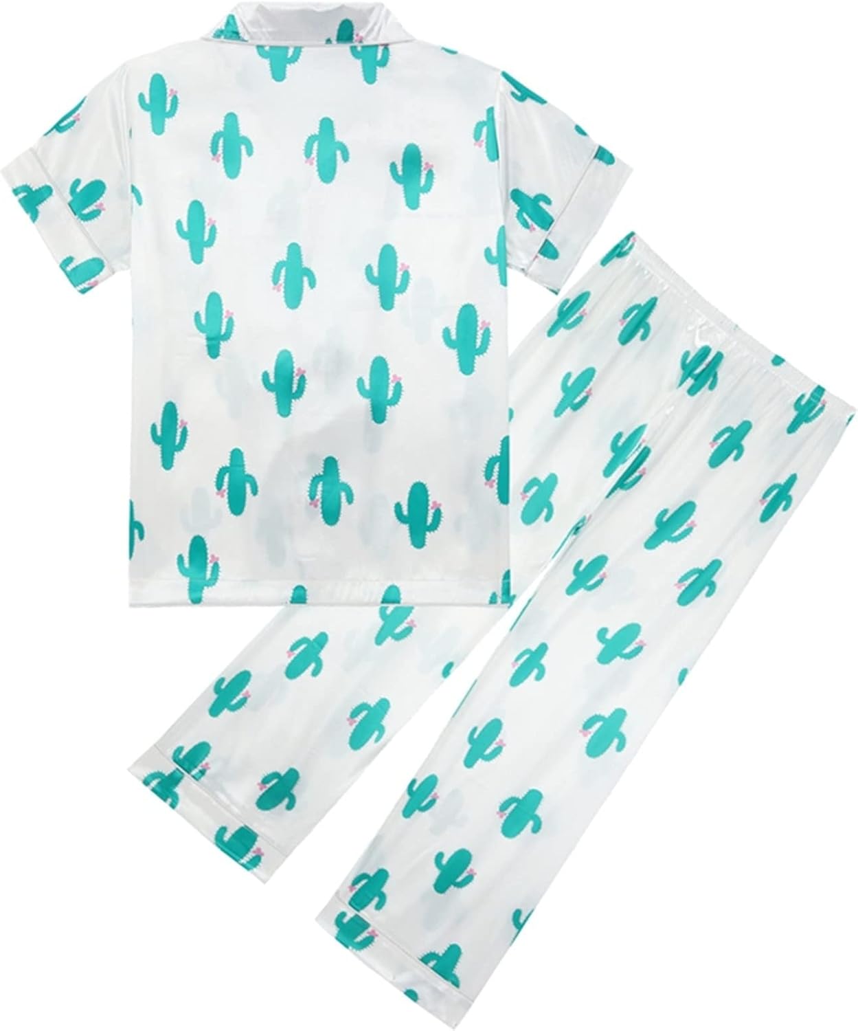 Summer Silk Pajamas Set for Kids 2Pcs