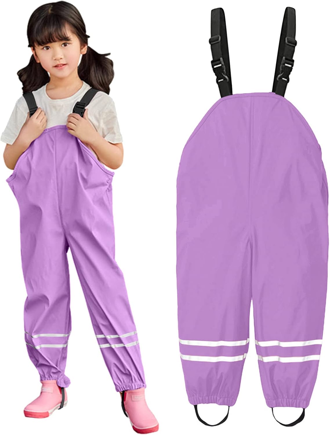 ToddlBy Waterproof Rain Trousers for Kids 6-8 Years