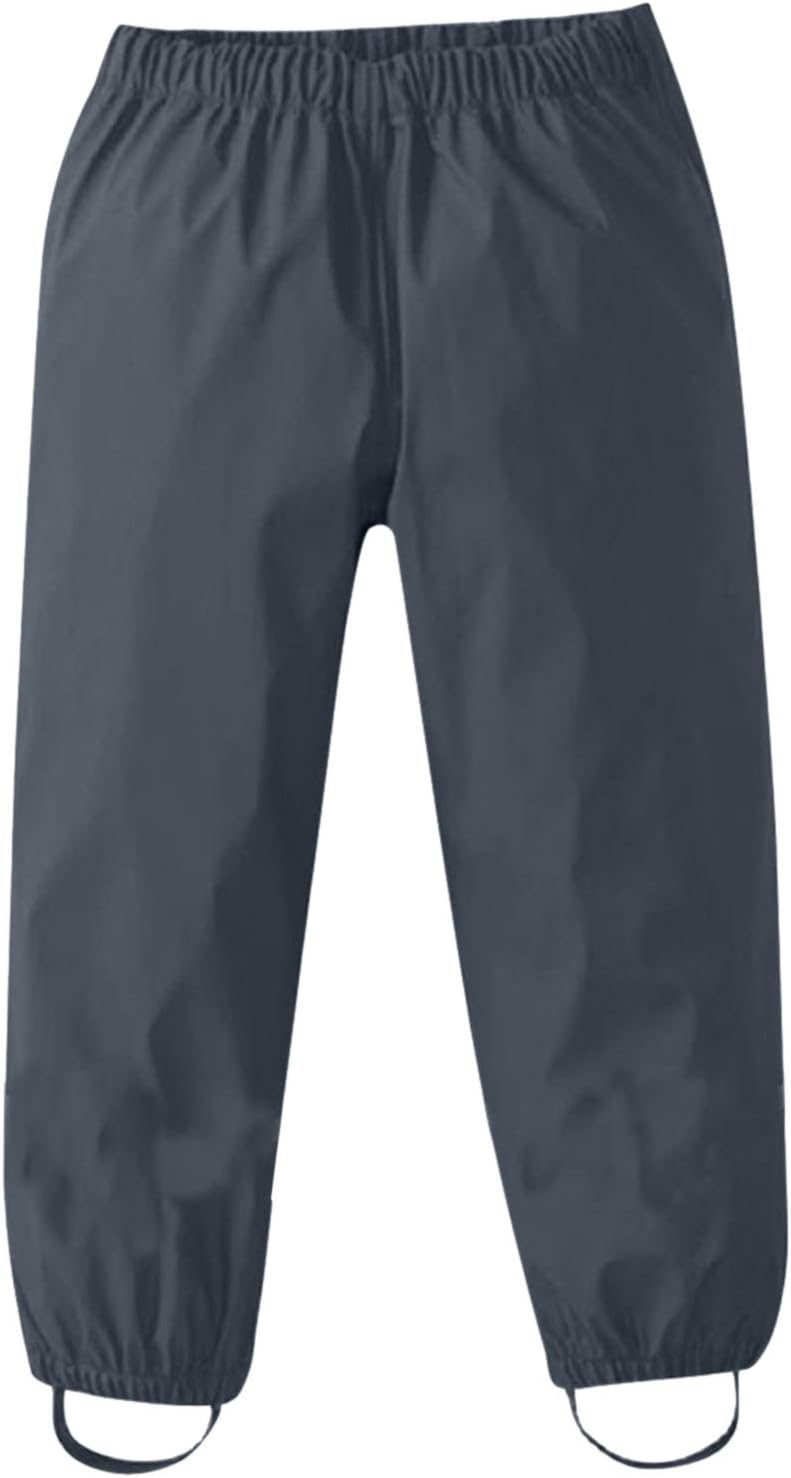 RNTOP Kids Waterproof Rain Pants for Toddlers and Kids