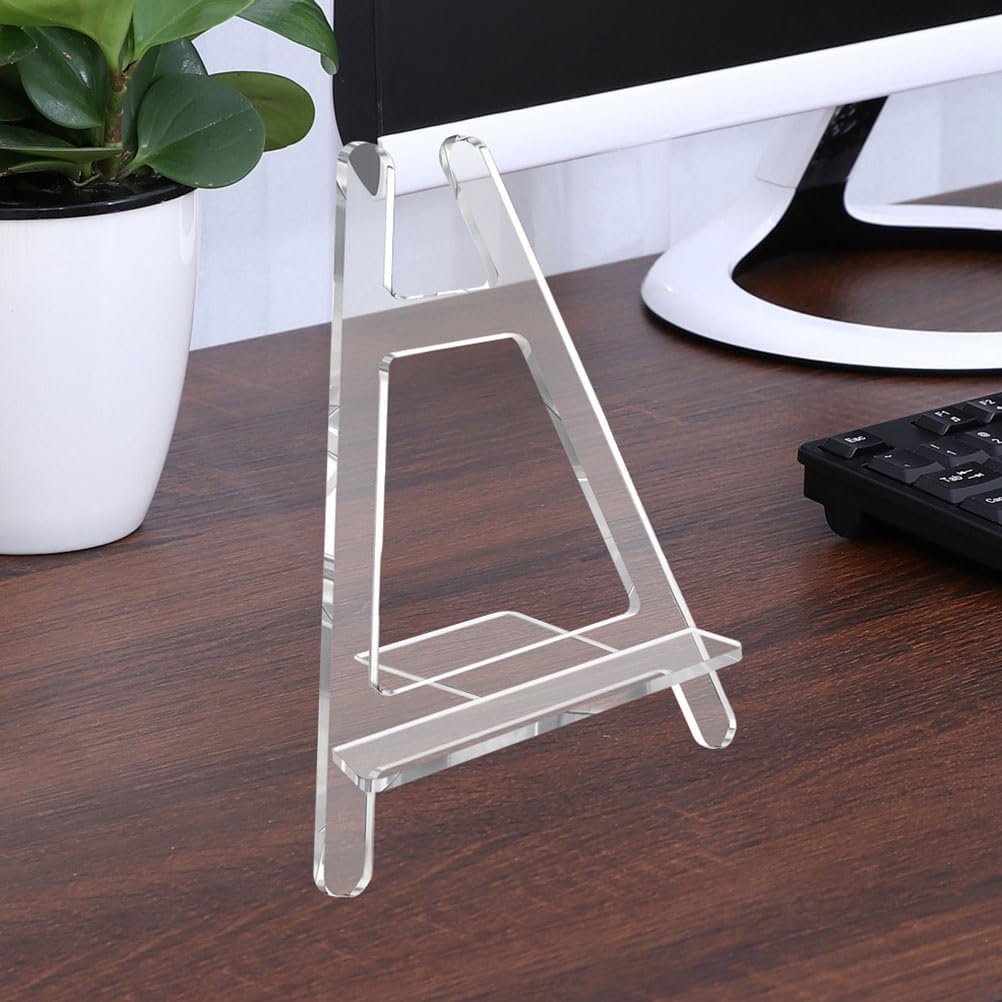LOGOFUN 2Pcs Acrylic Display Stand for Plates Phones