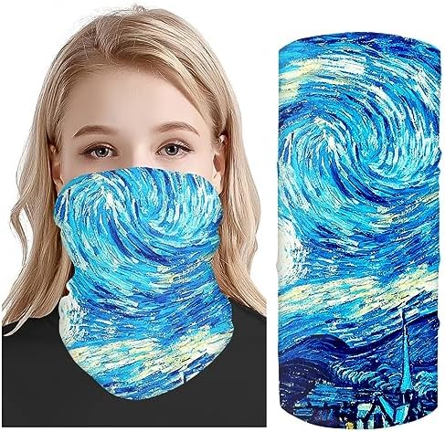 KIDVOVOU 3D Print Bandana Face Mask for Men and Women