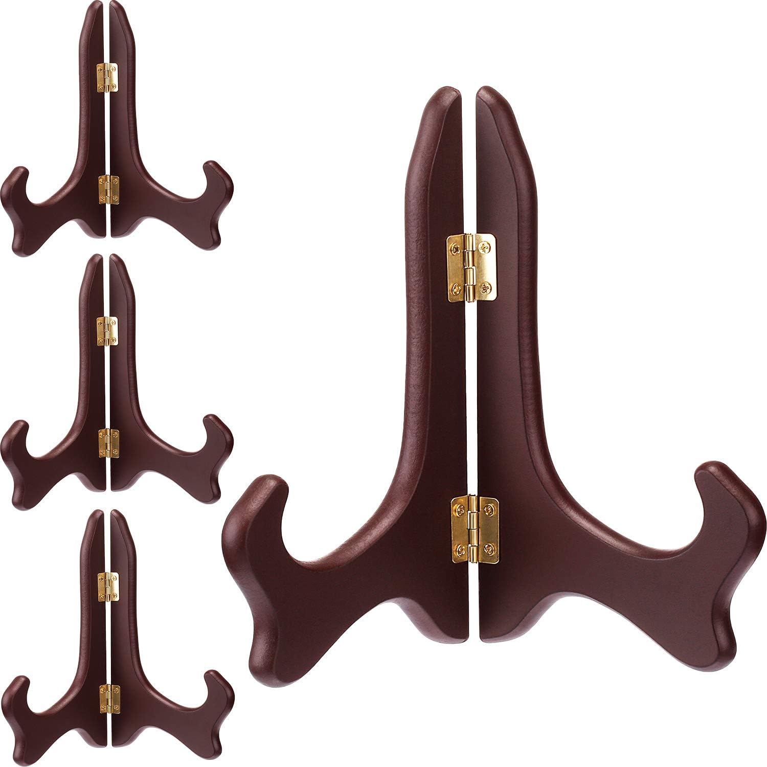 Tatuo 4 Pack Red Wooden Easel Display Stand
