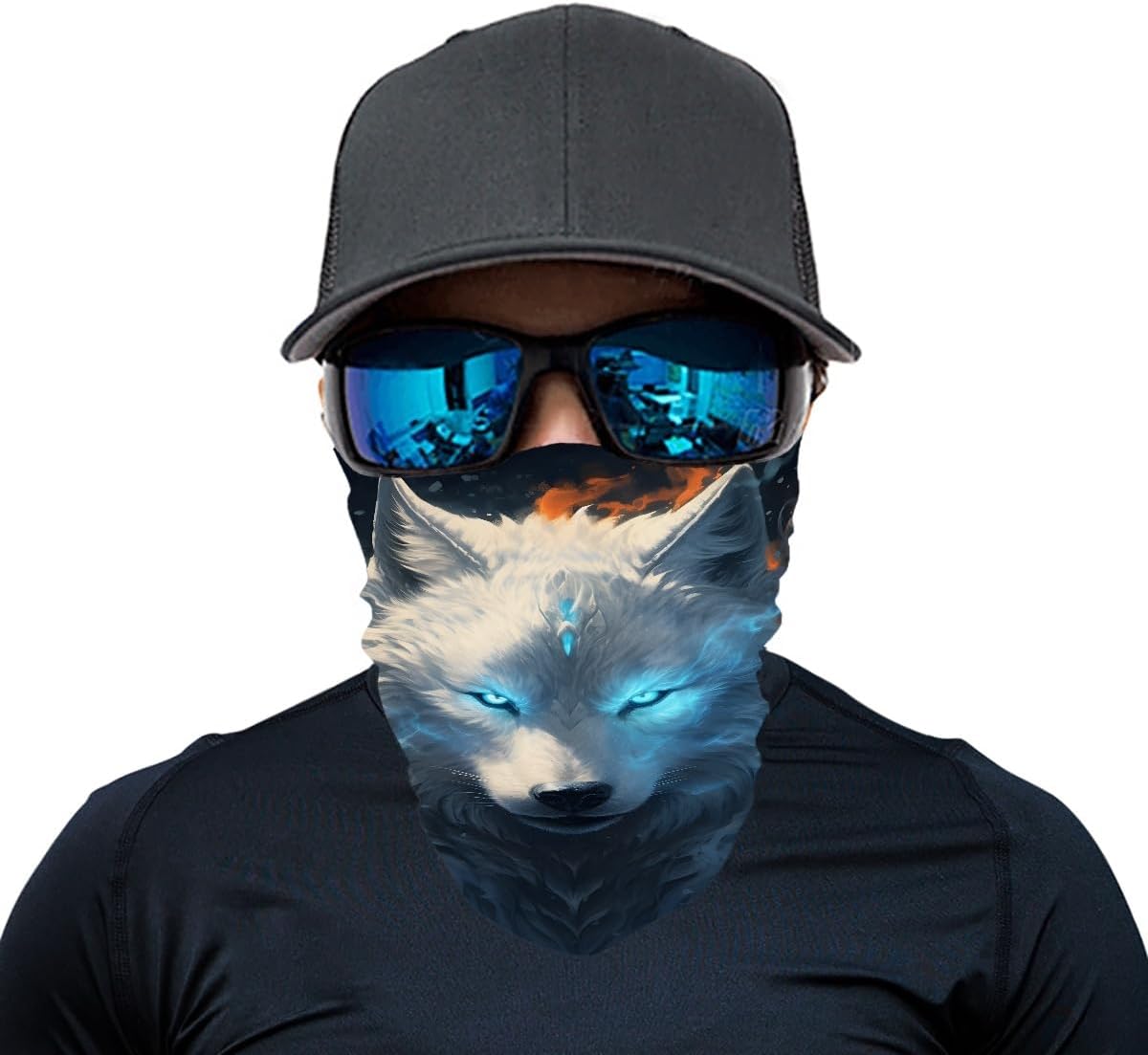 DUOLIFU Seamless Face Mask Bandana for Men Women