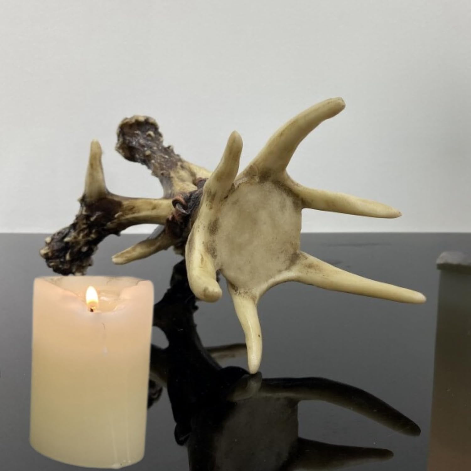 ZOLLZIRR Deer Antler Candlestick Holder