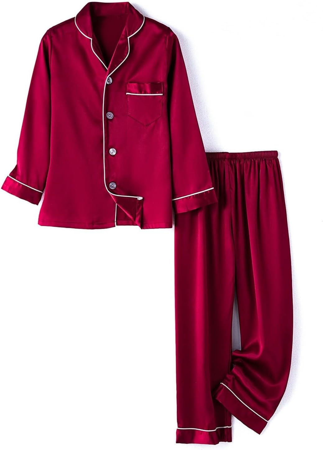 Kids Satin Pajama Set 2Pcs for Boys Girls