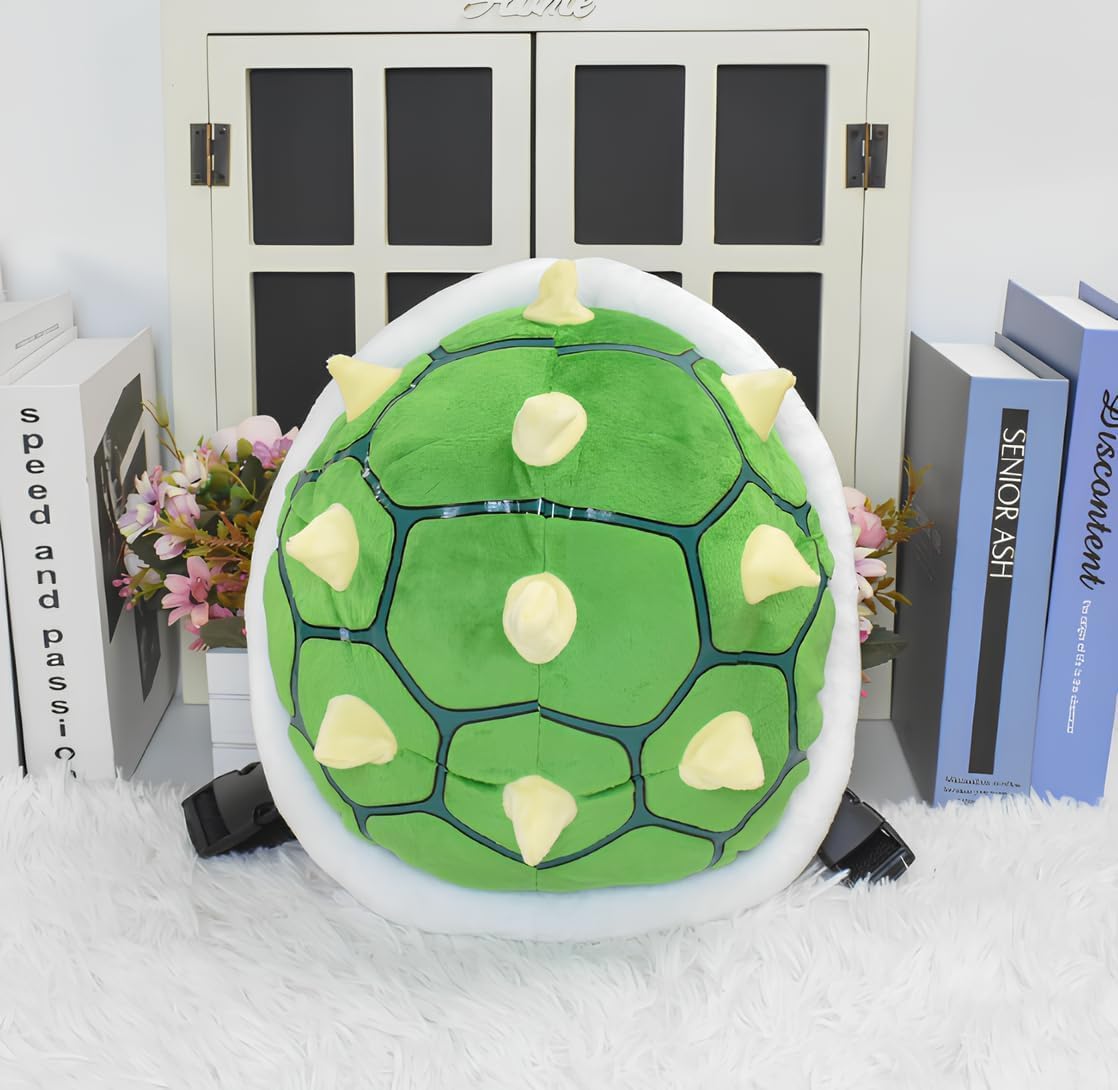 ZHYPFF Green Ultra Yellow Spiked Turtle Shell Backpack 1
