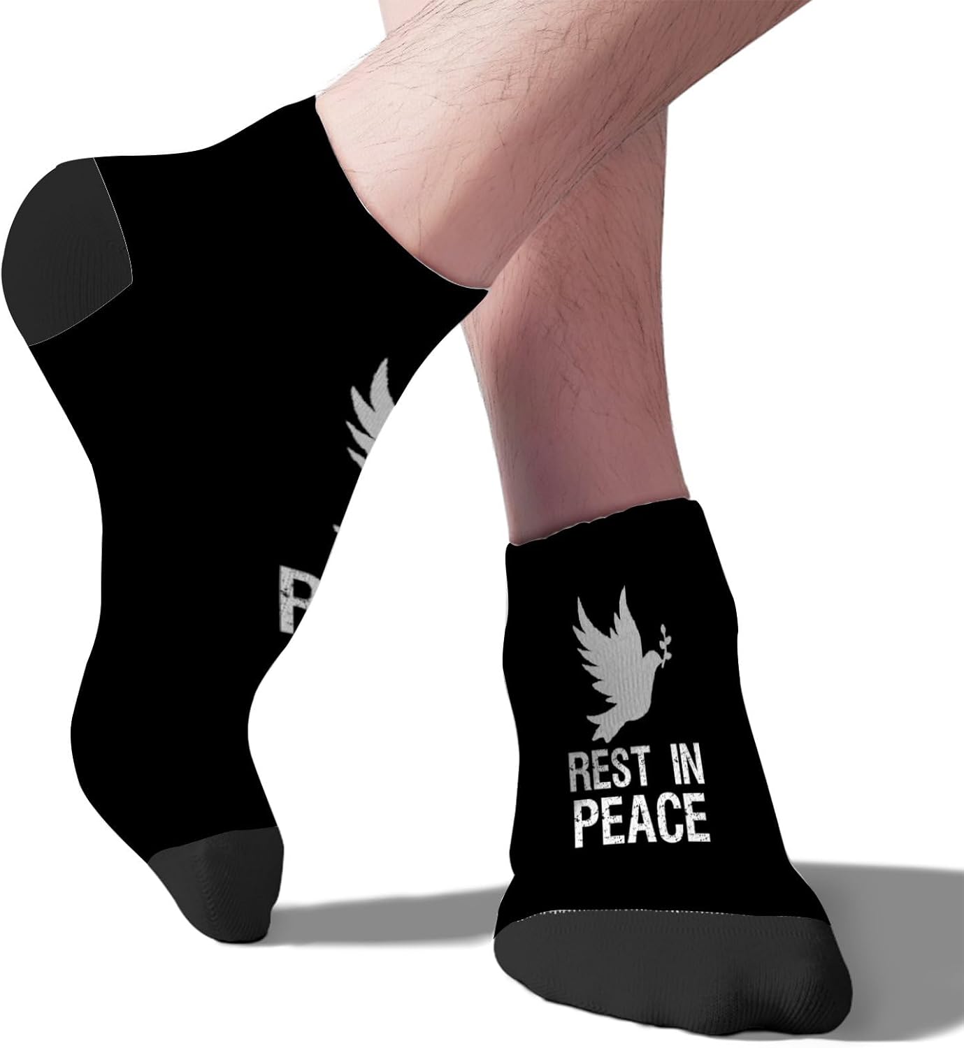 Rest In Peace Boys Crew Socks for Men