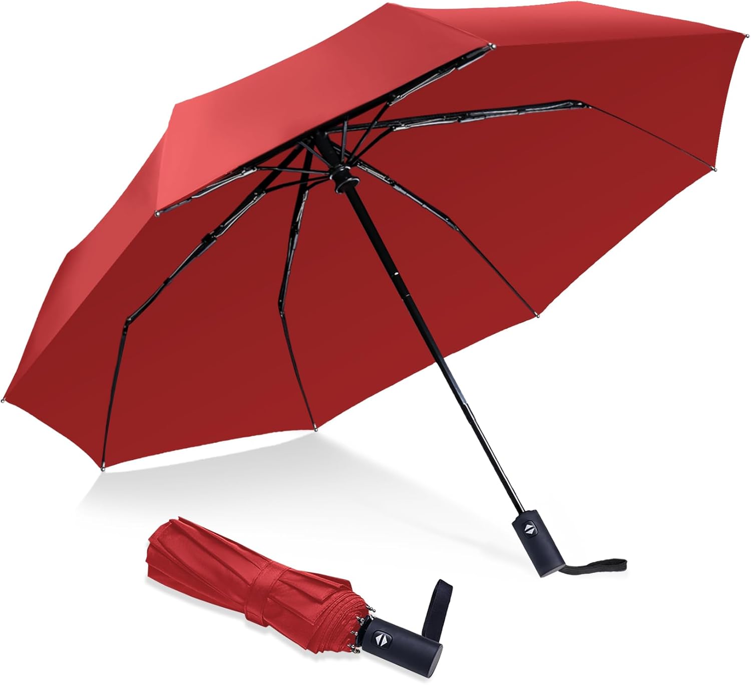 NPCQUN Windproof Travel Umbrella - Compact Lightweight Automatic