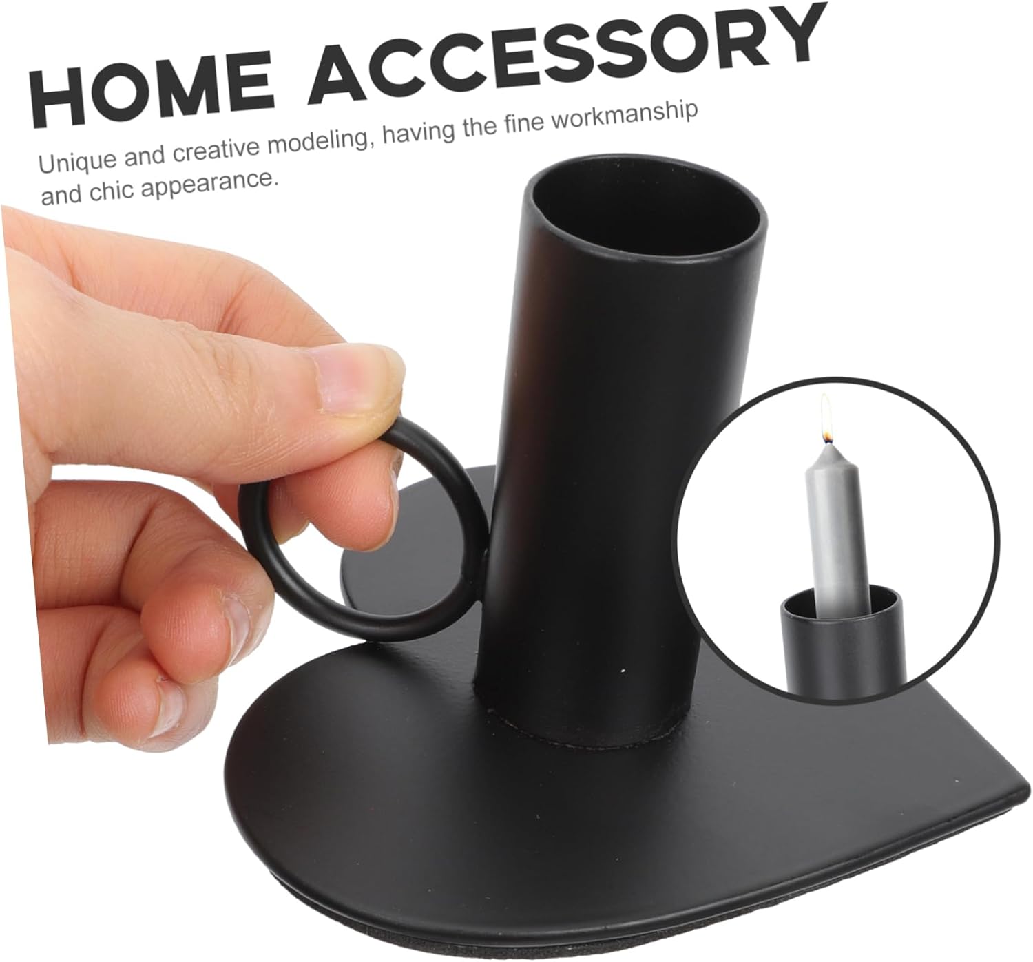 Heart Shaped Iron Candle Holder Portable Rack