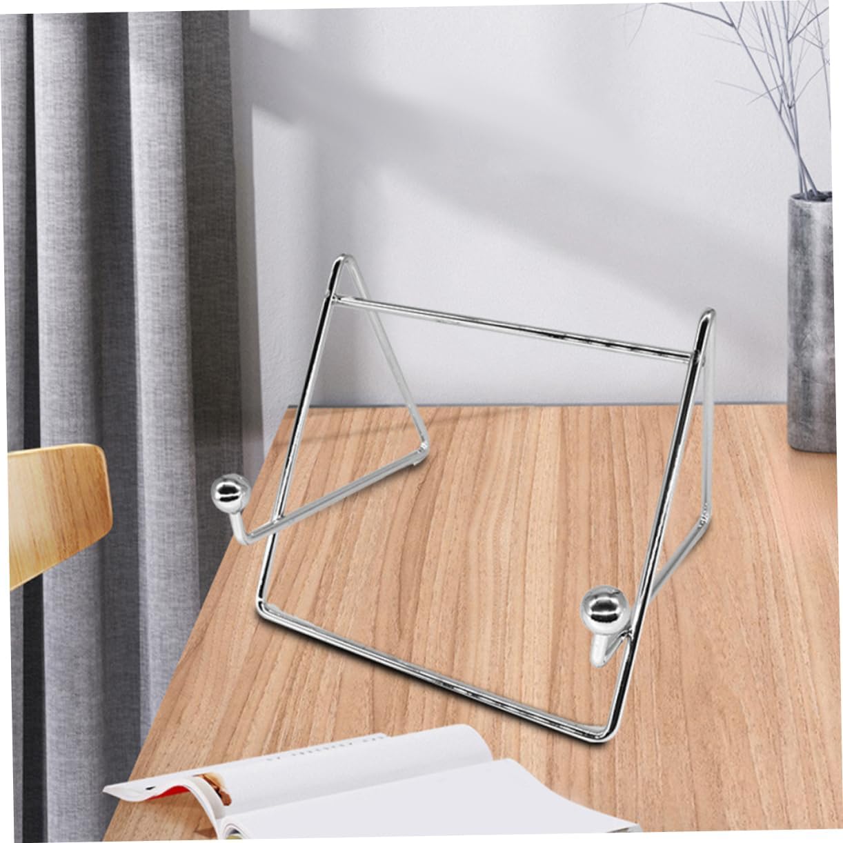 Zerodeko 2pcs Iron Easel Plate Holder Phone Stand