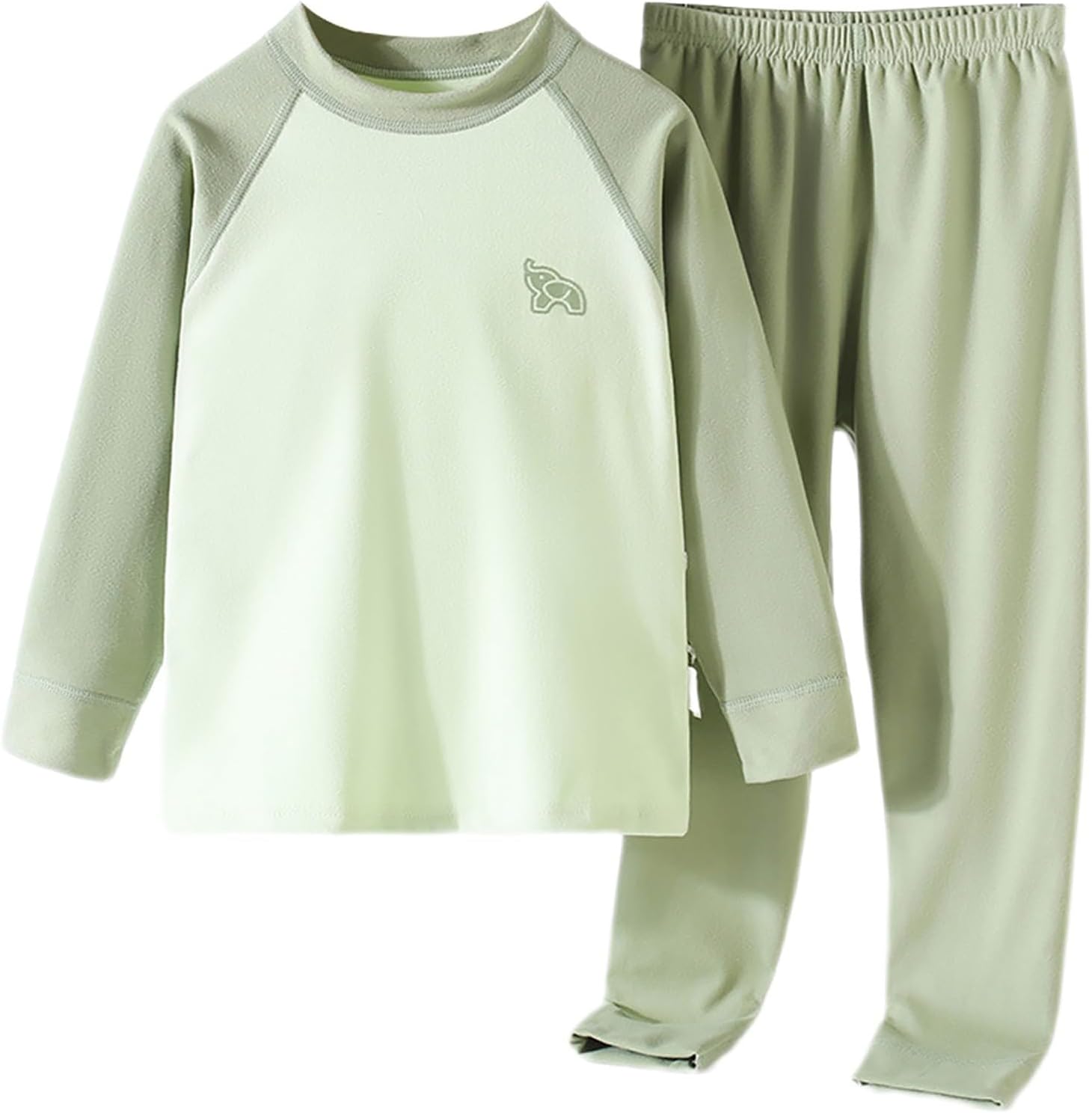 Kids Soft Wide Leg Sweatpants with Crew Neck Sweatshirt Set