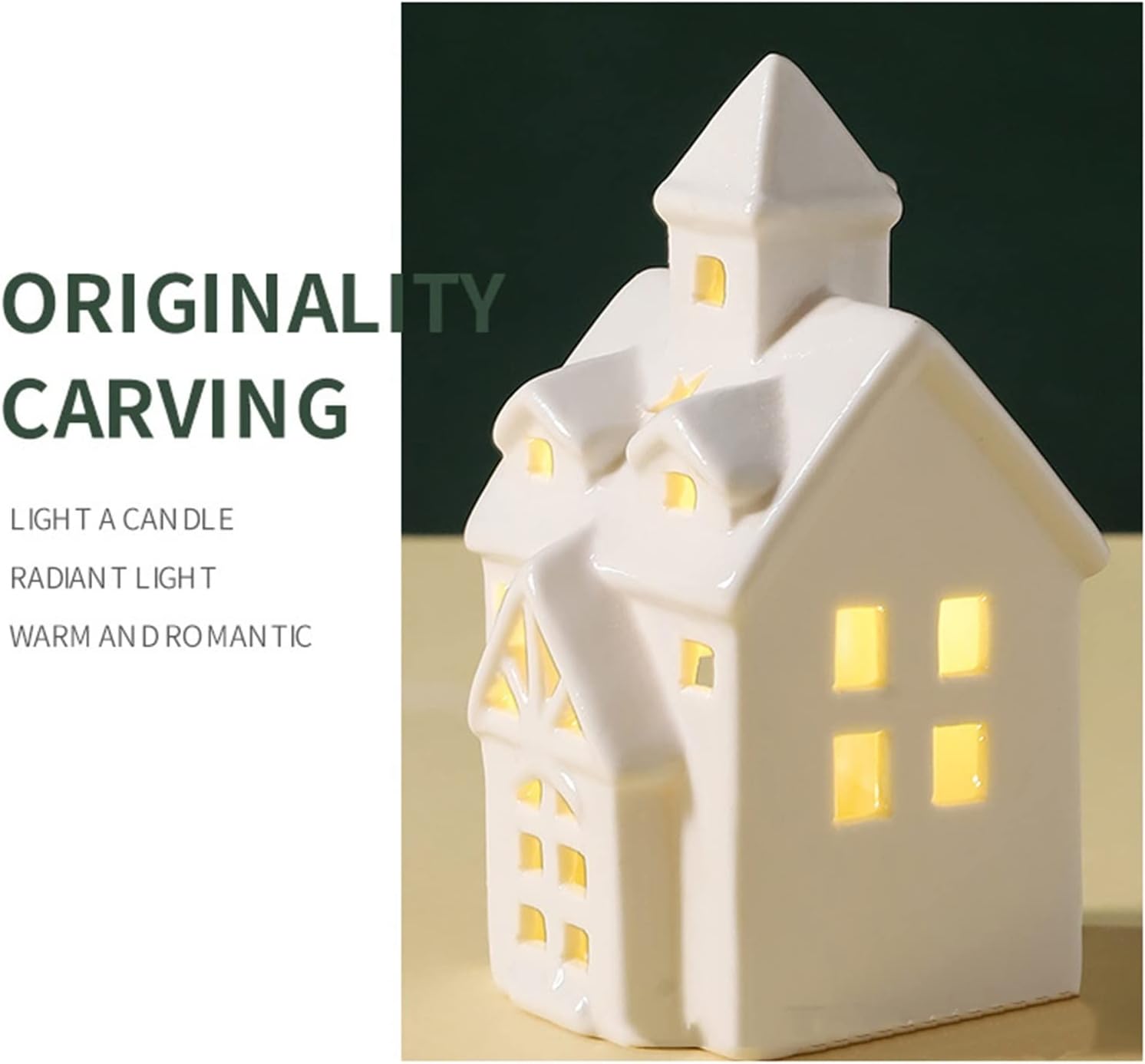 PUGEE Ceramic Candle Holder 1pc Small Gnome Decor