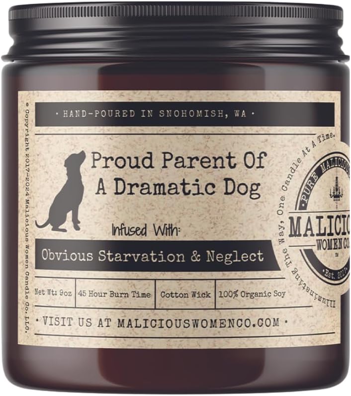 Malicious Women Co Dramatic Dog Candle 9oz 1