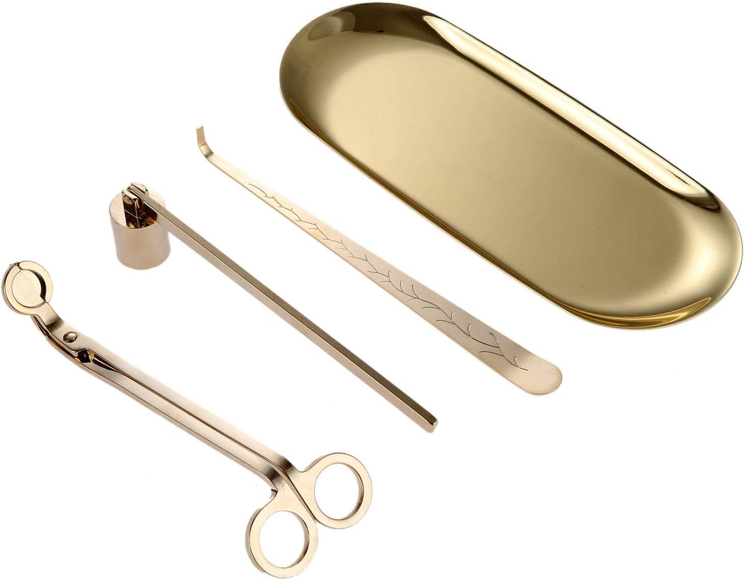 MUXSAM 4 in 1 Candle Accessory Set - Gold 1