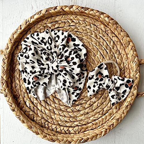 Adorable Personalized Leopard Romper and Turban Set for Baby Girls